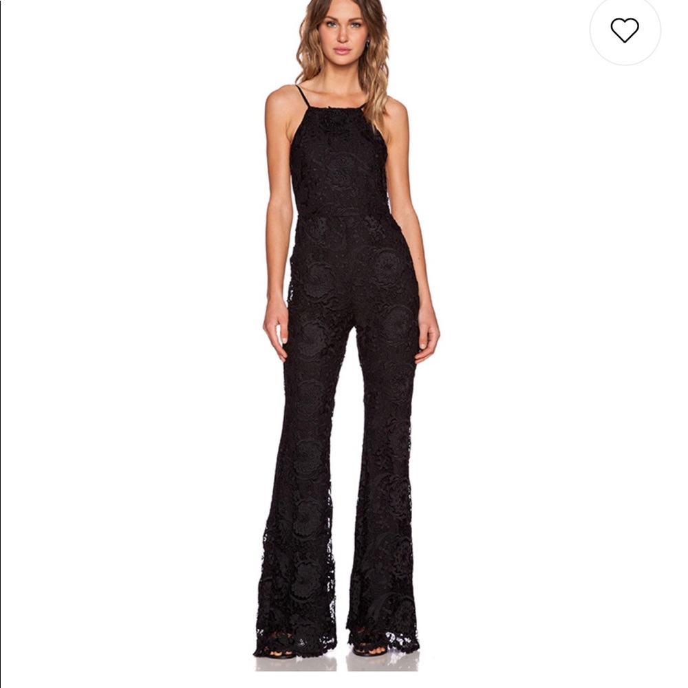 Stone Cold Fox “Dylan Jumpsuite in Black Lace”